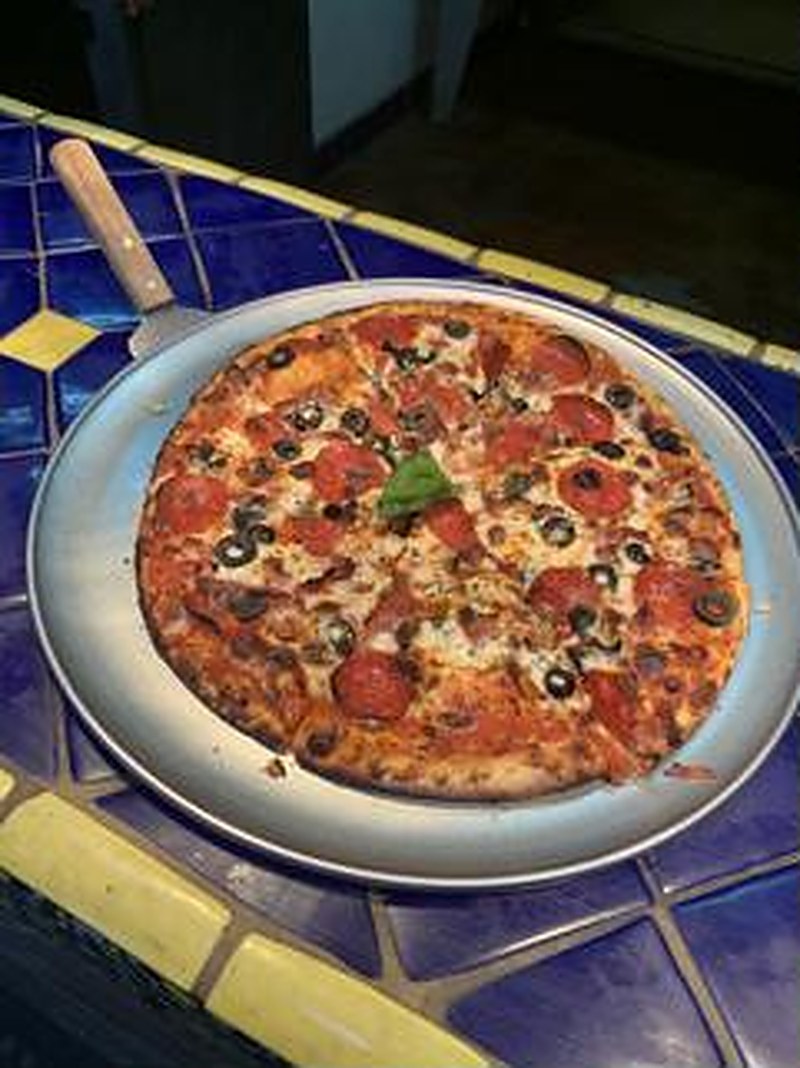 Fresh pizza at Big Ragu's